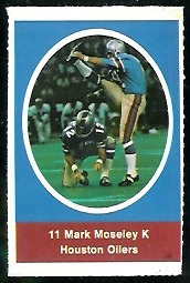 1972 Sunoco Stamps      252     Mark Moseley